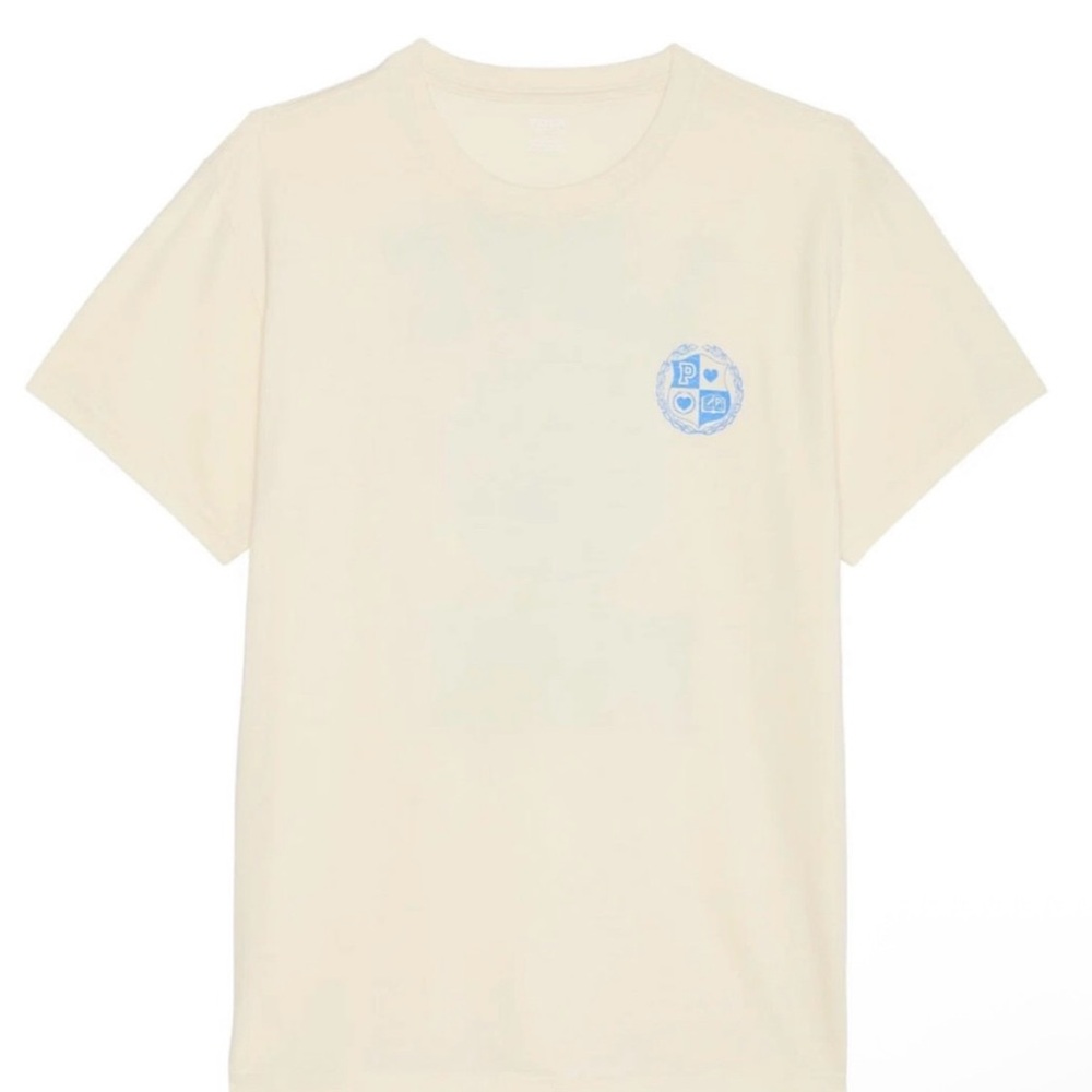 Victoria's Secret PINK Campus T Shirt BNWT blue logo
